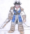 Stary szkic pirata